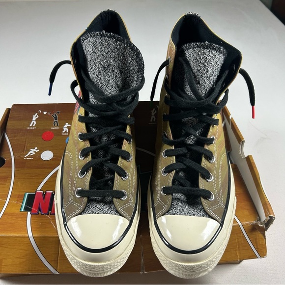 Size 10.5 - NBA Jam x Converse Chuck 70 High Hardwood Floor Barely Worn Mens main image 10